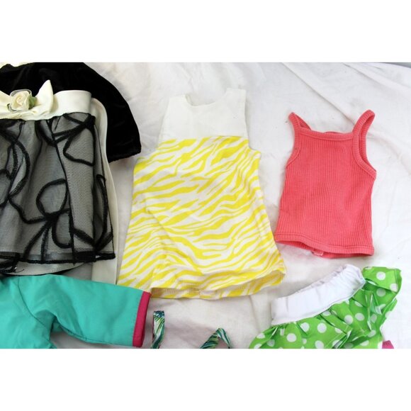 18" Doll Clothing 7 pc Lot Dress Tank Jacket Skirt Bikini Bottom - Picture 3 of 10